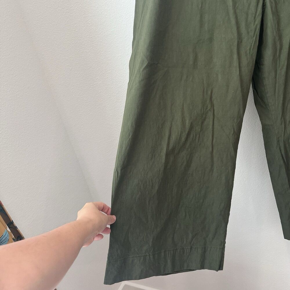 Maeve Women's Plus US 20W Green Ponte The Colette Wide Leg Crop Pants Neutral - Picture 2 of 10